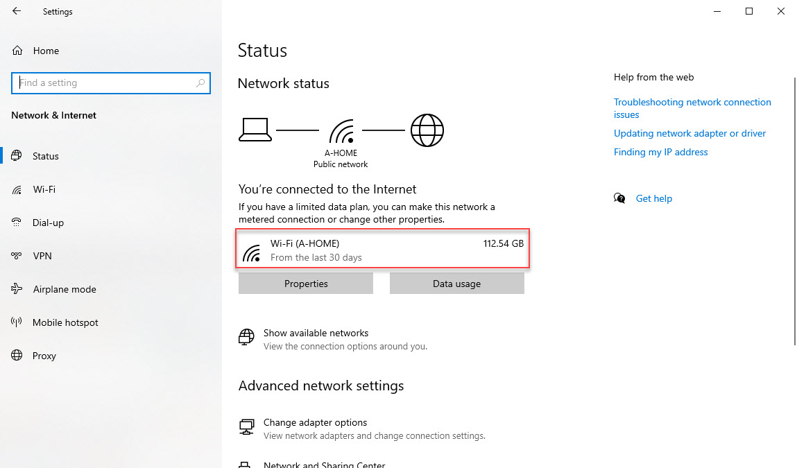 How to monitor total internet usage