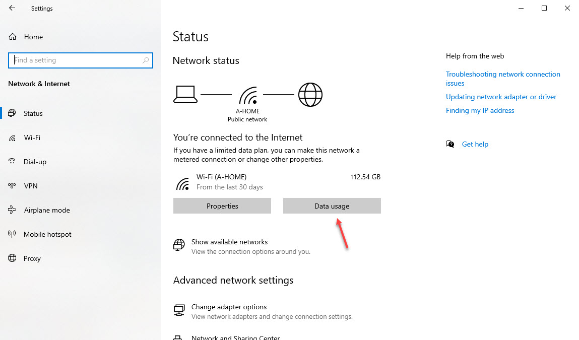 How to monitor internet data usage 
